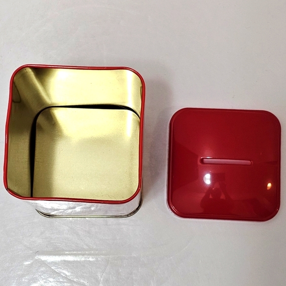 Vintage Maltesers Chocolates Red Metal Coin Bank - Picture 5 of 14